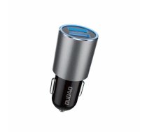 Dudao car charger 2x USB 3.4A gray (R5s gray) | R5s gray  | 6970379614587 | R5s gray