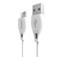 Dudao micro USB data charging cable 2.4A 1m white (L4M 1m white) | Dudao Cable L4M (Micro) 1M  | 6970379614686 | Dudao Cable L4M (Micro) 1M