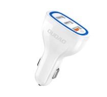 Dudao R7S auto lādētājs | 18W | QC | USB-A | balts | DudaoCarChargerR7SWhite | 6970379615812 | 85044030