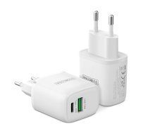 Dux Ducis Duzzona wall charger T2 - USB + Type C - PD 30W white | ŁAD001605  | 6934913042489 | ŁAD001605