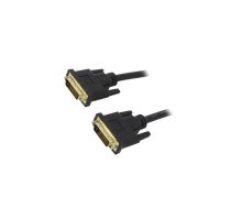 DVI kabelis Akyga AK-AV-06 ver. 24+1 pin 1.8m melns | AK-AV-06 | 5901720132123 | KBAAKGDVI0004