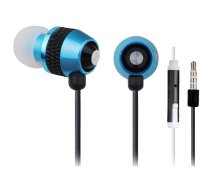 Earphones with mic 3,5mm jack (blue) | MHS-EP-002  | 8716309077187 | MHS-EP-002