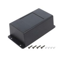 Enclosure: multipurpose; X: 69mm; Y: 133mm; Z: 45mm; ABS; black | PP089N  | PP089N-S