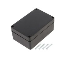 Enclosure: multipurpose; X: 70mm; Y: 105mm; Z: 45mm; ABS; black; IP67 | KM-275I/BK  | KM-275I/BK