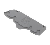 End piece; dark grey; Width: 2mm; SNK; Ht: 82.77mm; -55÷110°C | 1SNK705912R0000  | 1SNK705912R0000 (EK2.5-4P)