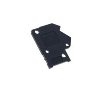 End plate; H: 15.7mm; dark grey; Features: assembling possibility | 254-200  | 254-200