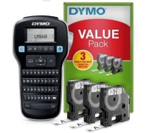 Etiķešu printeris DYMO LabelManager 160 (+ 3 sloksnes) | 250-08157  | 3026981422676