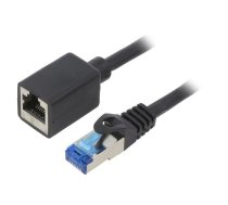 Extender RJ45; S/FTP; 6a; Cu; LSZH; black; 10m; 26AWG; halogen free | CQX093S  | CQX093S