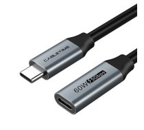 Extension Cable USB 3.0 Type-C (M) - USB Type-C (F), 5Gbps, 60W, 4K/60Hz, 0.5m | CA913664  | 6975285500214