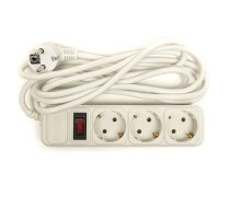 Extension cord 3m, 3 sockets, with switch | PPSA10M30S3  | 9990000610013