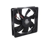 Fan: DC; axial; 12VDC; 120x120x25mm; 155m3/h; 37dBA; ball; 2500rpm | ASFP10391  | ASFP10391