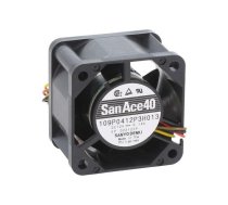 Fan: DC; axial; 12VDC; 40x40x28mm; 19.2m3/h; 37dBA; ball bearing | 109P0412P3H013  | 109P0412P3H013