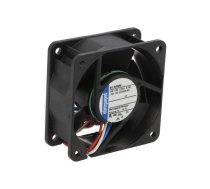 Fan: DC; axial; 12VDC; 60x60x25mm; 56m3/h; slide bearing; 6350rpm | 612N/2GHH  | 612 N/2GHH