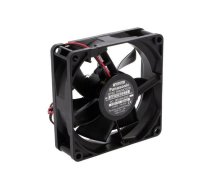 Fan: DC; axial; 12VDC; 80x80x25mm; 51.6m3/h; 22dBA; ball; 2300rpm | ASFP82371  | ASFP82371