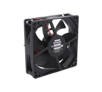 Fan: DC; axial; 12VDC; 92x92x25mm; 67.8m3/h; 25dBA; ball bearing | ASFP92371  | ASFP92371