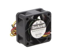 Fan: DC; axial; 24VDC; 40x40x20mm; 19.8m3/h; 40dBA; ball bearing | 9GA0424P6H001  | 9GA0424P6H001