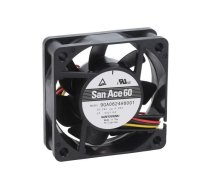 Fan: DC; axial; 24VDC; 60x60x20mm; 31.2m3/h; 29dBA; ball; 4100rpm | 9GA0624H6001  | 9GA0624H6001