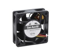 Fan: DC; axial; 24VDC; 60x60x20mm; 52.8m3/h; 43dBA; ball bearing | 9GA0624P6G001  | 9GA0624P6G001