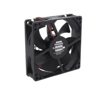 Fan: DC; axial; 24VDC; 92x92x25mm; 57m3/h; 22dBA; ball bearing | ASFP94372  | ASFP94372