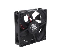 Fan: DC; axial; 24VDC; 92x92x25mm; 76.8m3/h; 29dBA; ball bearing | ASFP90372  | ASFP90372