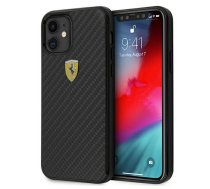 Ferrari FERCAHCP12SBK iPhone 12 mini 5,4" czarny|black hardcase On Track Real Carbon | FERCAHCP12SBK  | 3700740480106 | FERCAHCP12SBK