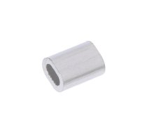 Ferrule; aluminium; for rope; Ørope: 1mm; L: 5mm | D-ZLA.1  | ZLA.1