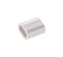 Ferrule; aluminium; for rope; Ørope: 2.5mm | D-ZLA.2.5  | ZLA.2.5