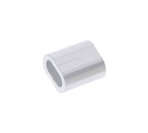 Ferrule; aluminium; for rope; Ørope: 4mm; L: 14mm | D-ZLA.4  | ZLA.4