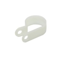 Fixing clamp; Cable P-clips; ØBundle : 20mm; polyamide; natural | FIX-CC-9  | FIX-CC-9