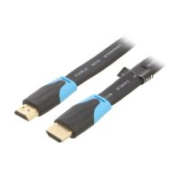 Flat HDMI Cable 1.5m Vention VAA-B02-L150 (Black) | VAA-B02-L150  | VAA-B02-L150