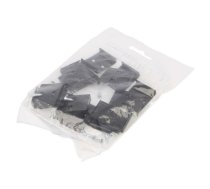 Flexible mounting plate W; black; 20pcs; stainless steel; WIDE24 | TOP.84510002  | 84510002