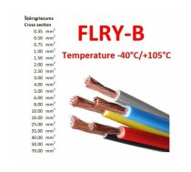 FLRY-B auto instalācijas kabelis 0.50mm² ZILS/MELNS 100m spole | FLRY05BLBK100B  | 3100001431517