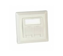 Flush Mount Wall Oulet for Keystones, 2-port | 25.16.8579