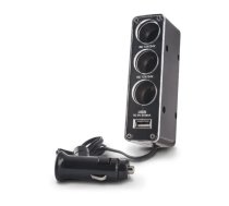Forever 3 x Auto Lādētājs Sadalītājs 12 | 24V + USB 500mA | GSM001530 | 5900495210708 | 85044030