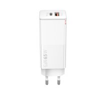 Forever Core PD+ QC 3.0 GaN charger 1x USB 1x USB-C 65W white | GSM099199  | 5900495829009 | GSM099199