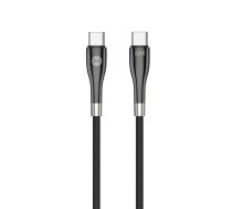 Forever Sleek cable USB-C - USB-C 1,0 m 60W black | GSM171009  | 5900495082718 | GSM171009