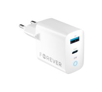 Forever TC-06-20AC PD QC charger 1x USB-C 1x USB 20W white | GSM171394  | 5900495088659 | GSM171394