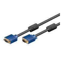 Full HD SVGA monitor cable, gold-plated, 1.8 m, blue-black - VGA male (15-pin) > VGA male (15-pin) | 94368  | 94368