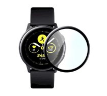 Fusion Nano 9H aizsargstikls pilnam ekrānam Galaxy Watch Active 2 40 mm melns | Samsung Galaxy Watch Active 2 40  | 4752243015780 | FSN-TG5D-GWA2