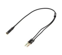 Gembird 2 x 3,5 mm Combo Male - 3,5 mm Mic|Audio Metal | CCA-418M | 8716309100526 | 85444290