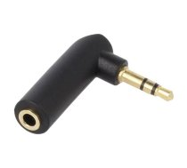 Gembird 3.5 mm stereo audio right angle adapter 90 degrees | A-3.5M-3.5FL | 8716309099950 | 85444290