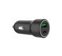 Auto lādētājs Gembird USB Type-C + USB Type-A Black | TA-UC-A2PDQC20-CAR-01 | 8716309129664