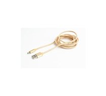 Gembird cotton braided micro USB cable 2.0 1.8M Gold | CCB-MUSB2B-AMBM-6-G | 8716309100724