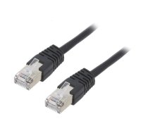 GEMBIRD FTP Cat5e Patch cord black 0.5m | PP22-0.5M/BK | PP22-0.5M/BK