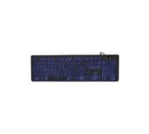 Klaviatūra Gembird 3-color Backlight Multimedia Keyboard | KB-UML3-02 | KB-UML3-02