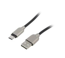 Gembird USB Male - USB Type C Male Premium rubber 2m Black | CC-USB2R-AMCM-2M  | 8716309107952