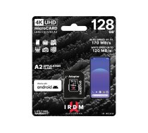 GOODRAM Memory card microSD IRDM 128GB UHS-I U3 A2 + adapter (SFGODMD128M2AA0) | IR-M2AA-1280R12 | 5908267961346
