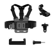 Hurtel GoPro Chest Strap 5in1 accessories set for GoPro, DJI, Insta360, SJCam, Eken sports cameras (GoPro 5 in 1 chest strap) | GoPro 5 in 1 chest strap  | 9145576245927 | GoPro 5 in 1 chest strap