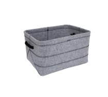 Grozs MAX FELT-3, 36x26x20cm, gaiši pelēks filcs | 86803  | 4741243868038