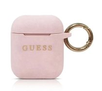 GUACCSILGLLP Guess Silicone Case for Airpods 1|2 Pink | GUACCSILGLLP | 3700740463802 | 39269097
